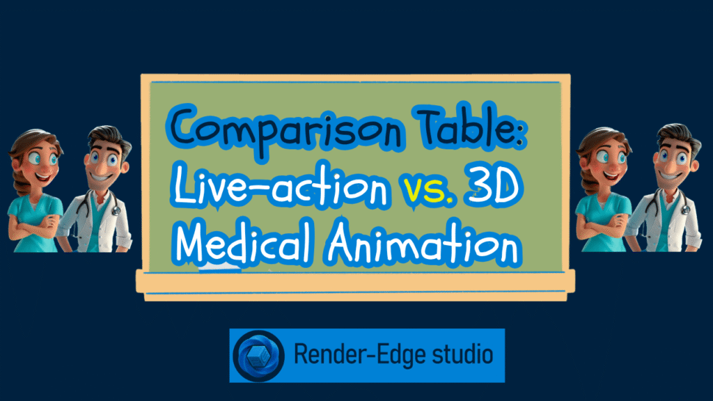 Comparison Table: Live-action vs. 3D Medical Animation

