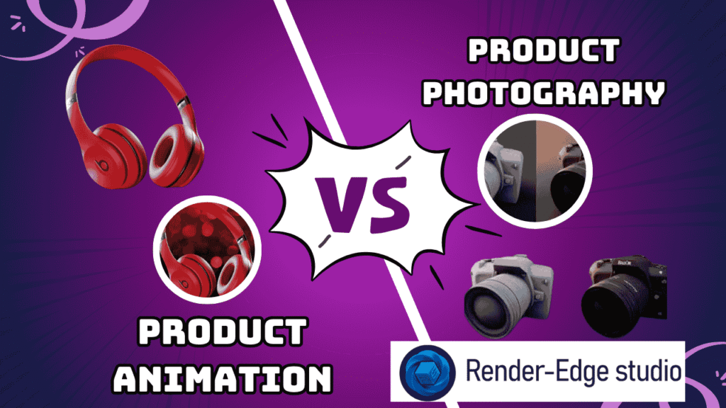 3D product animation vs product photography