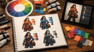color theory for character design