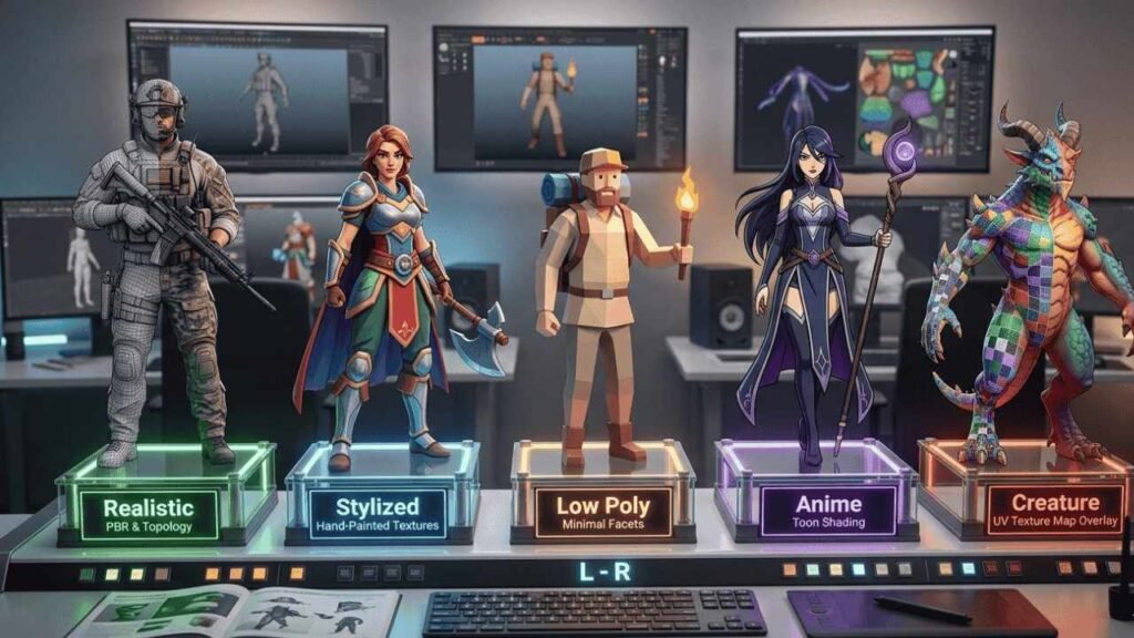 3D Character Modeling & Texturing Techniques