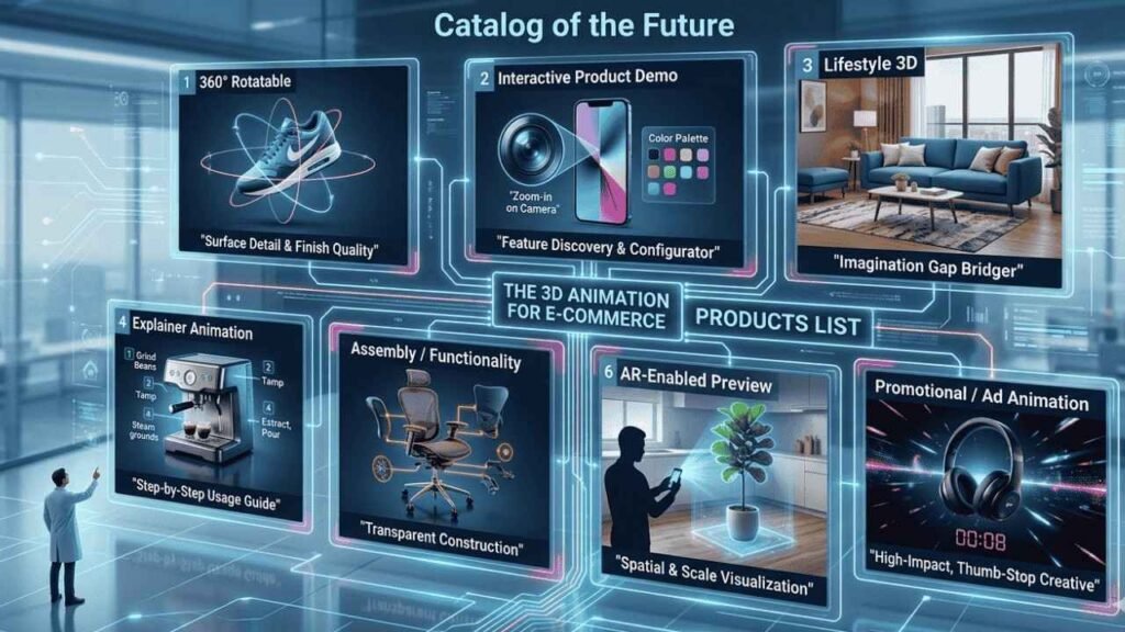 Types of 3D Animation for E-Commerce Products